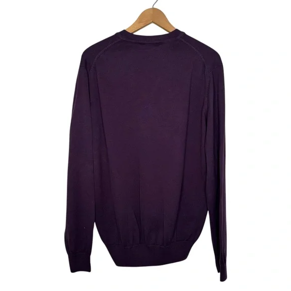 Psycho Bunny V Neck Purple Sweater - Picture 5 of 7